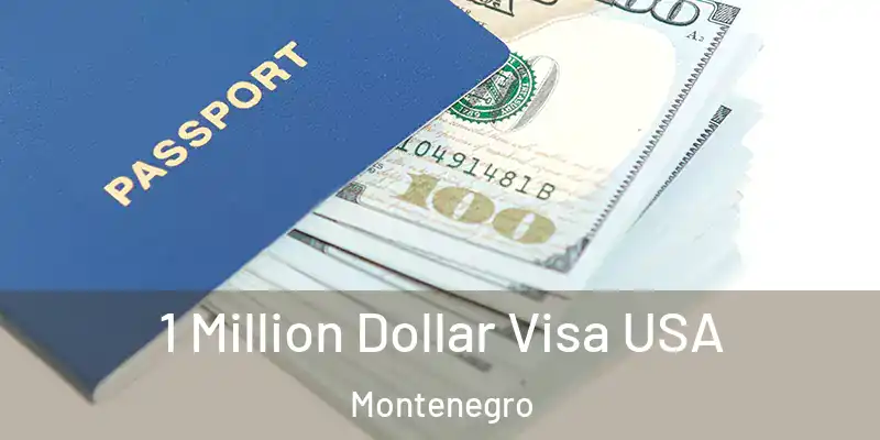  1 Million Dollar Visa USA Montenegro